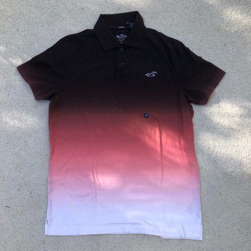 Hollister - Red Fade Polo Shirt